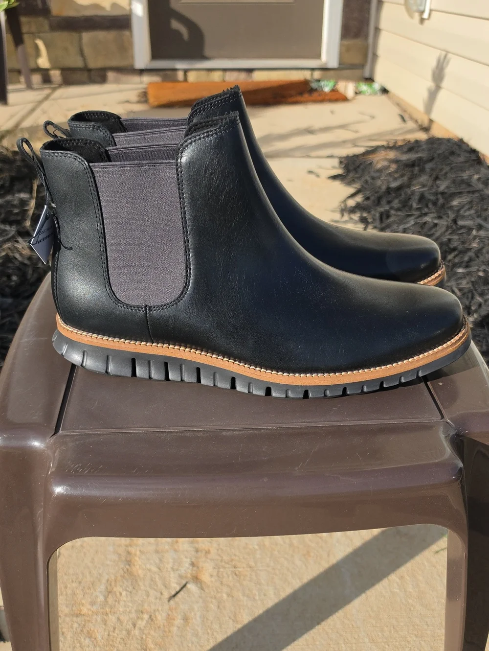 Cole Haan Men's ZERØGRAND Waterproof Chelsea Boots Size 13 Black